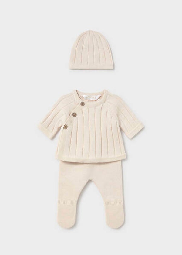 Mayoral winter 2027 neutraal babypakje giftset 3-delig