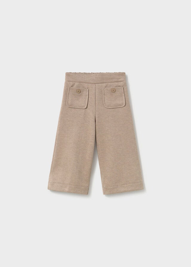 Mayoral winter 2027 meisjes twill knit trousers walnoot