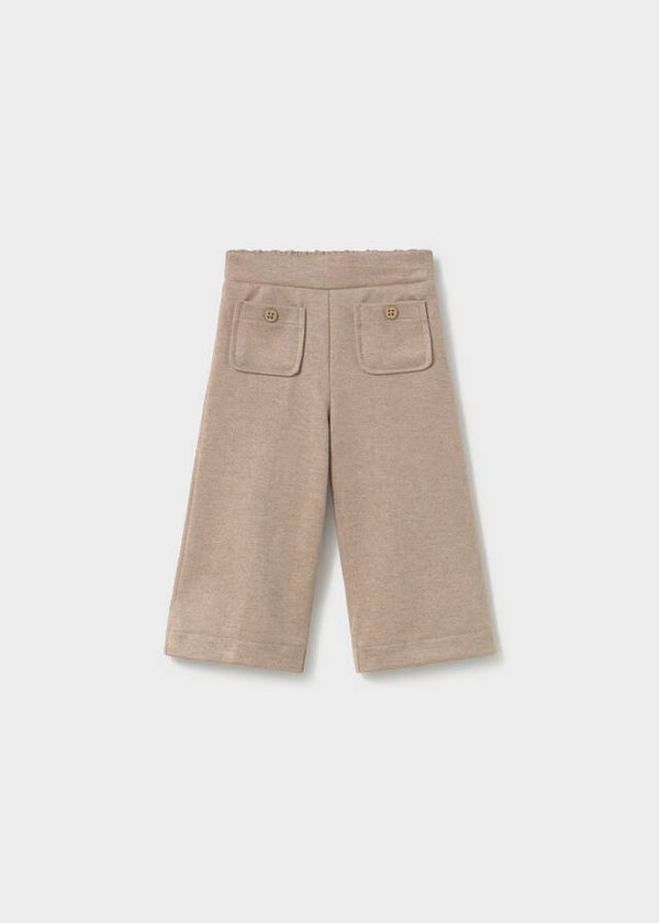 Mayoral winter 2027 meisjes twill knit trousers walnoot