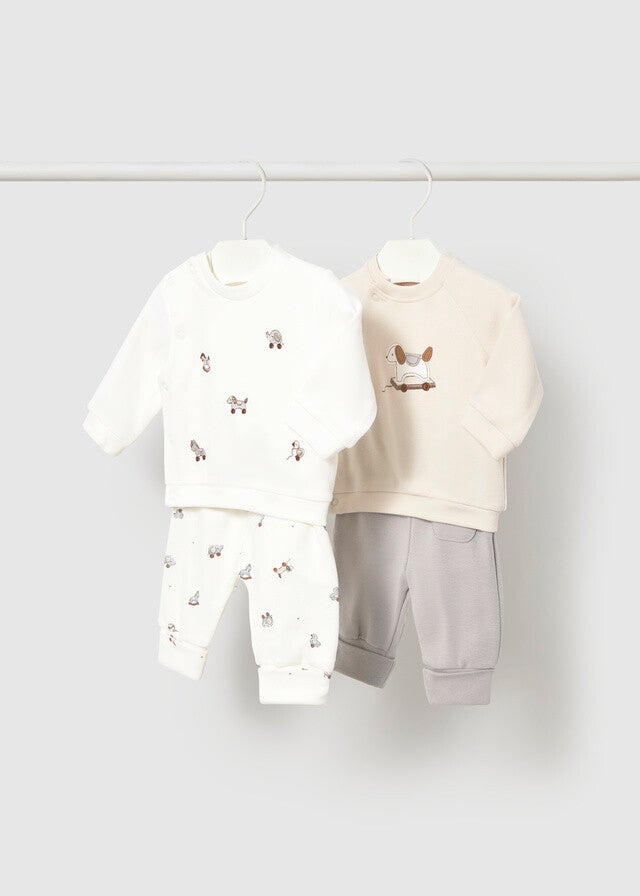 Mayoral winter 2027 newborn jongens 4-delige knit set