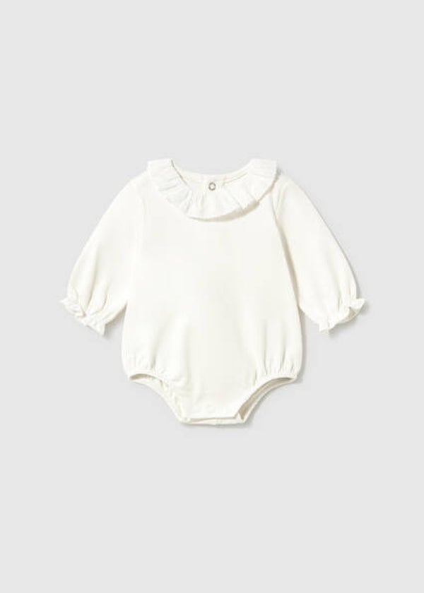Mayoral winter 2027 meisjes romper met kraagje naturel