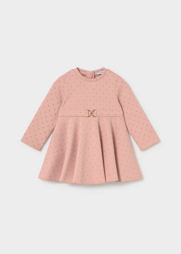 Mayoral winter 2027 meisjes jurkje roze met goud