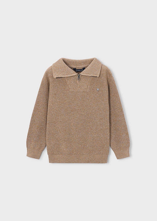 Mayoral winter 2027 jongens schipperstrui knit brown