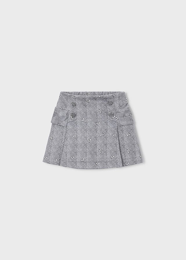 Mayoral winter 2027 meisjes rokje met textuur grey