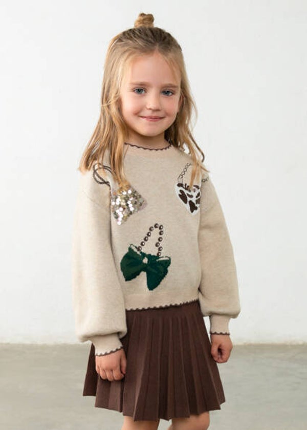 Mayoral winter 2027 meisjes tasjes knit set