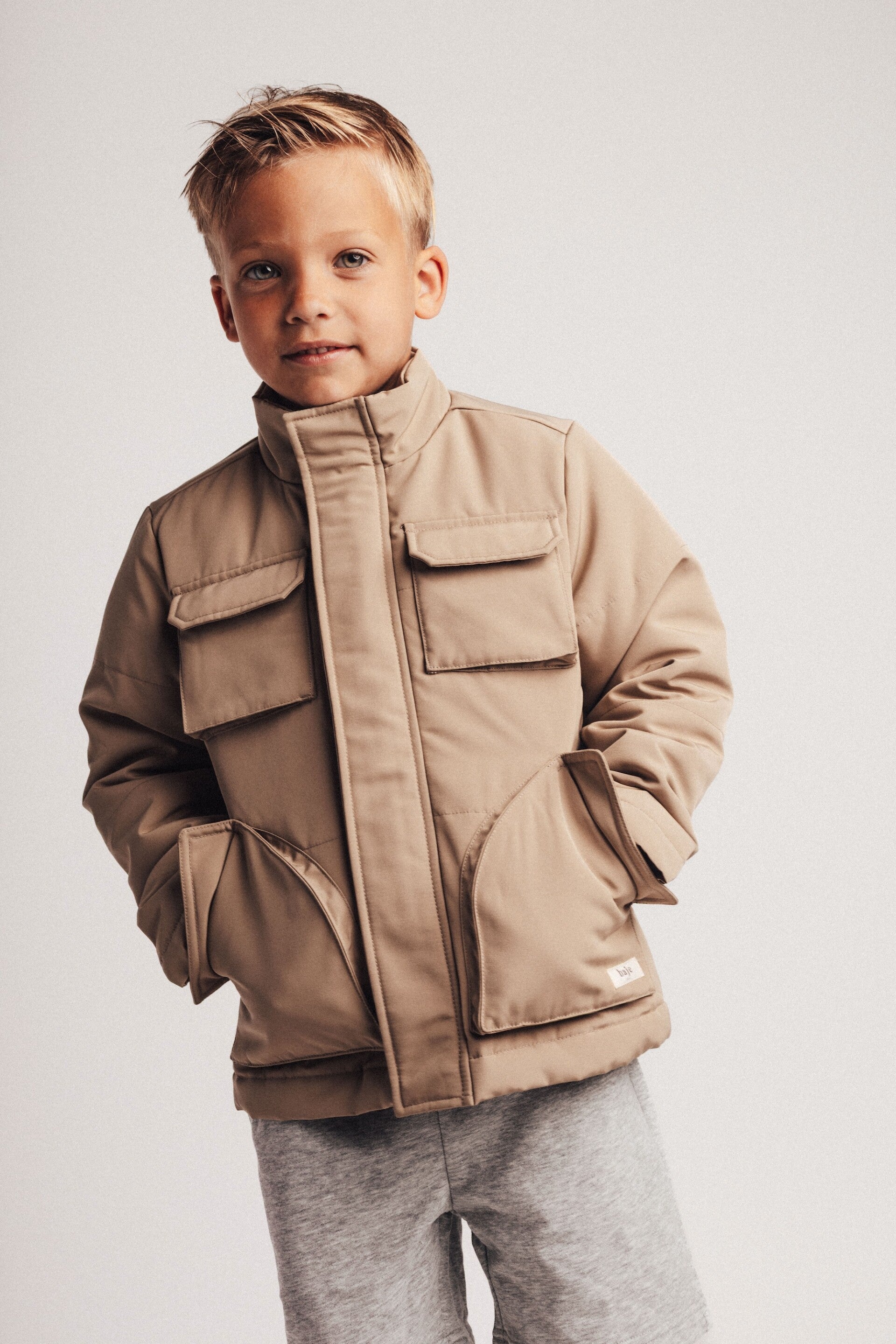 Baje Siles tussenjas taupe cafe