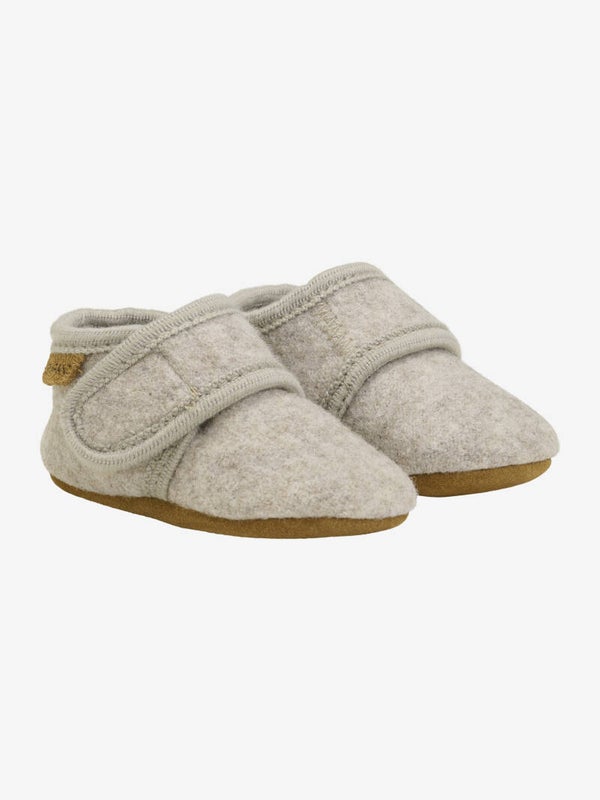 En Fant wollen babyschoentjes zand melange