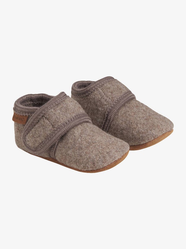 En Fant wollen babyschoentjes Walnoot