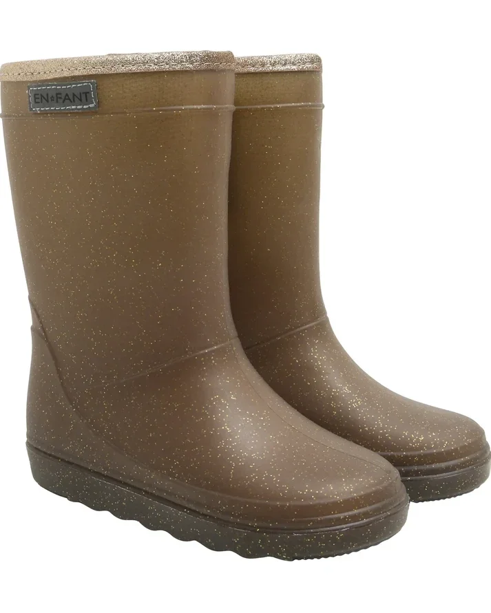 En Fant Thermoboots glitter Coffee bean