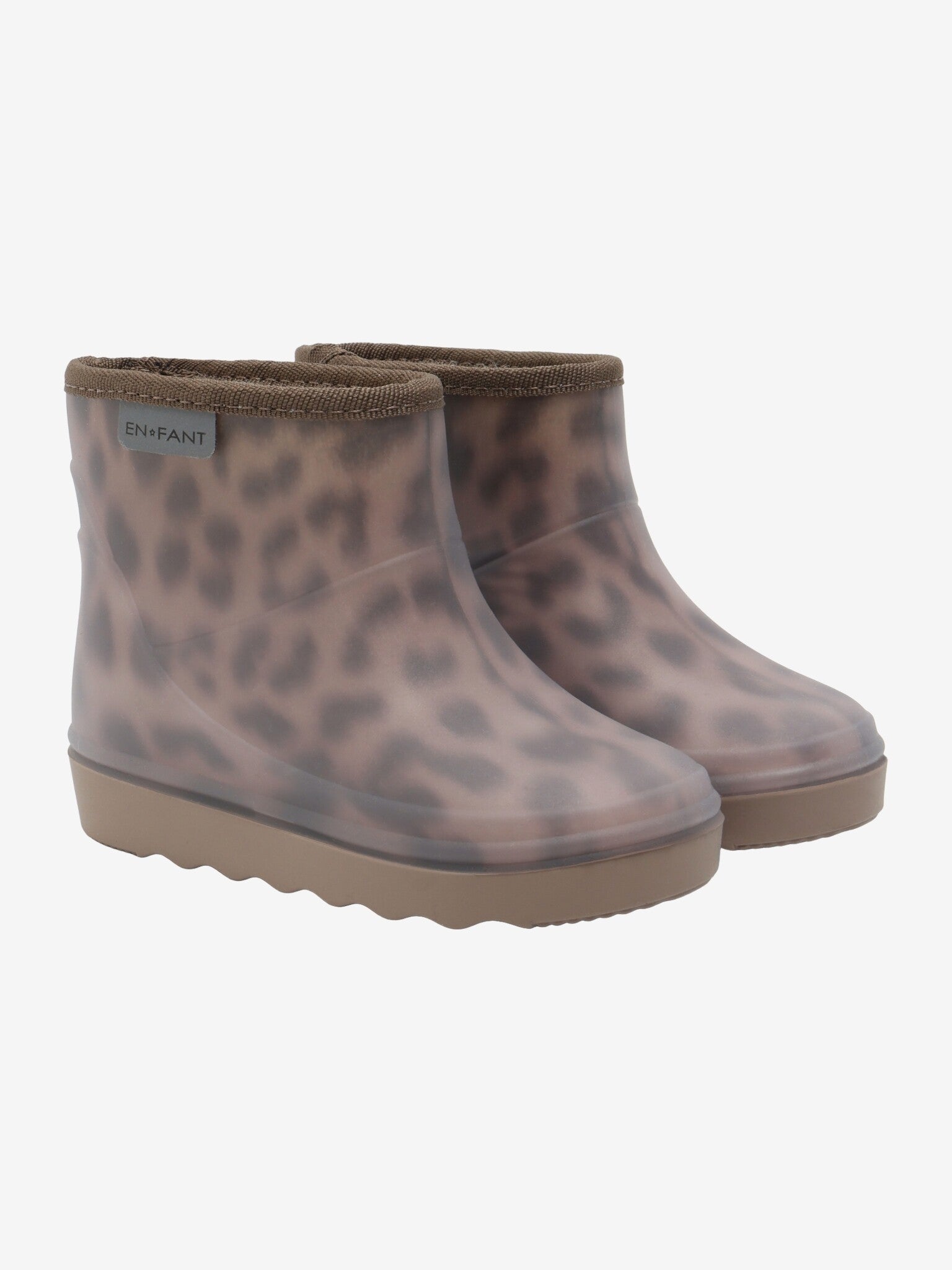 En Fant Thermo boots short Phine bark panter print