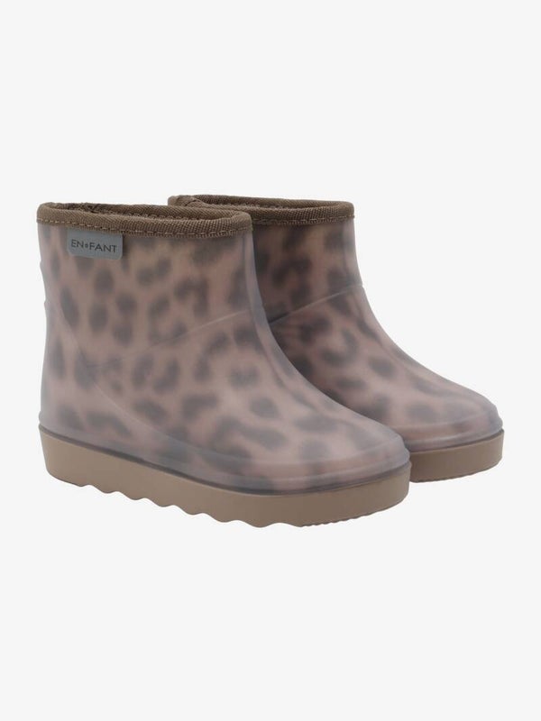 En Fant Thermo boots short Phine bark panter print