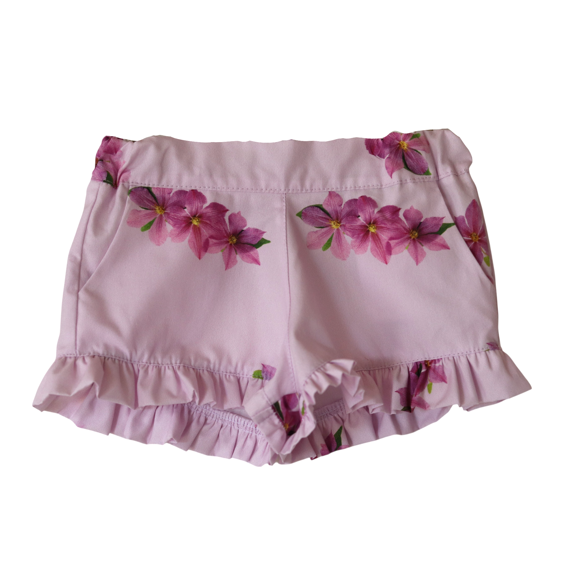 PHI lila flowers short ruffle