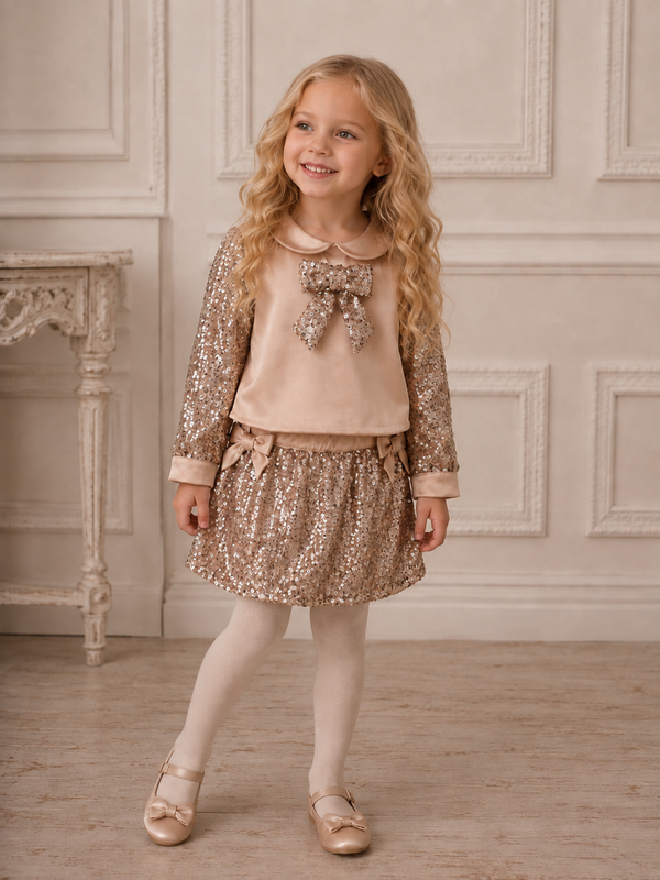 Deolinda satin sparkle set 2-delig
