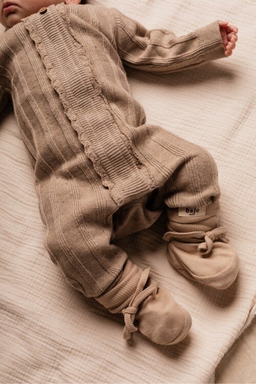 Baje Cotes jumpsuit newborn peach almond