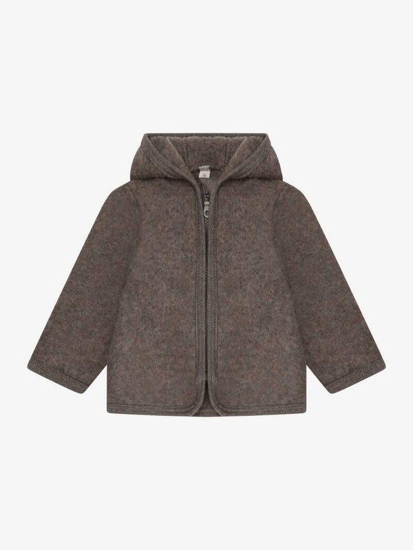 HUTTeliHUT Jas van 100% wol bruin melange