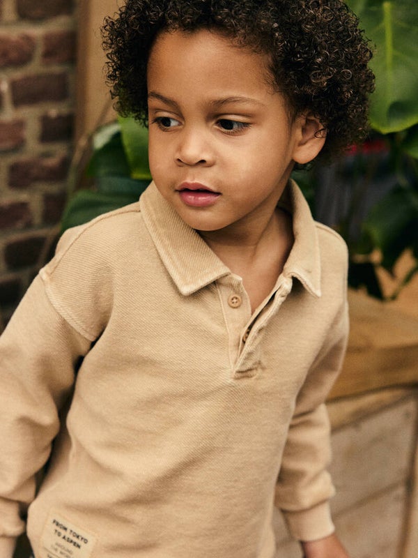 Daily7 jongens polo longsleeve 100% katoen