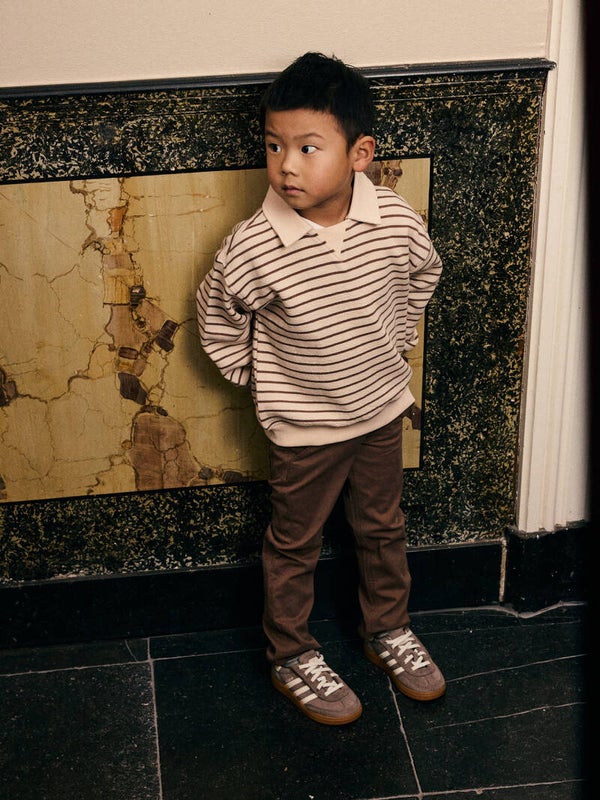 Daily7 polo sweater sandshell brown