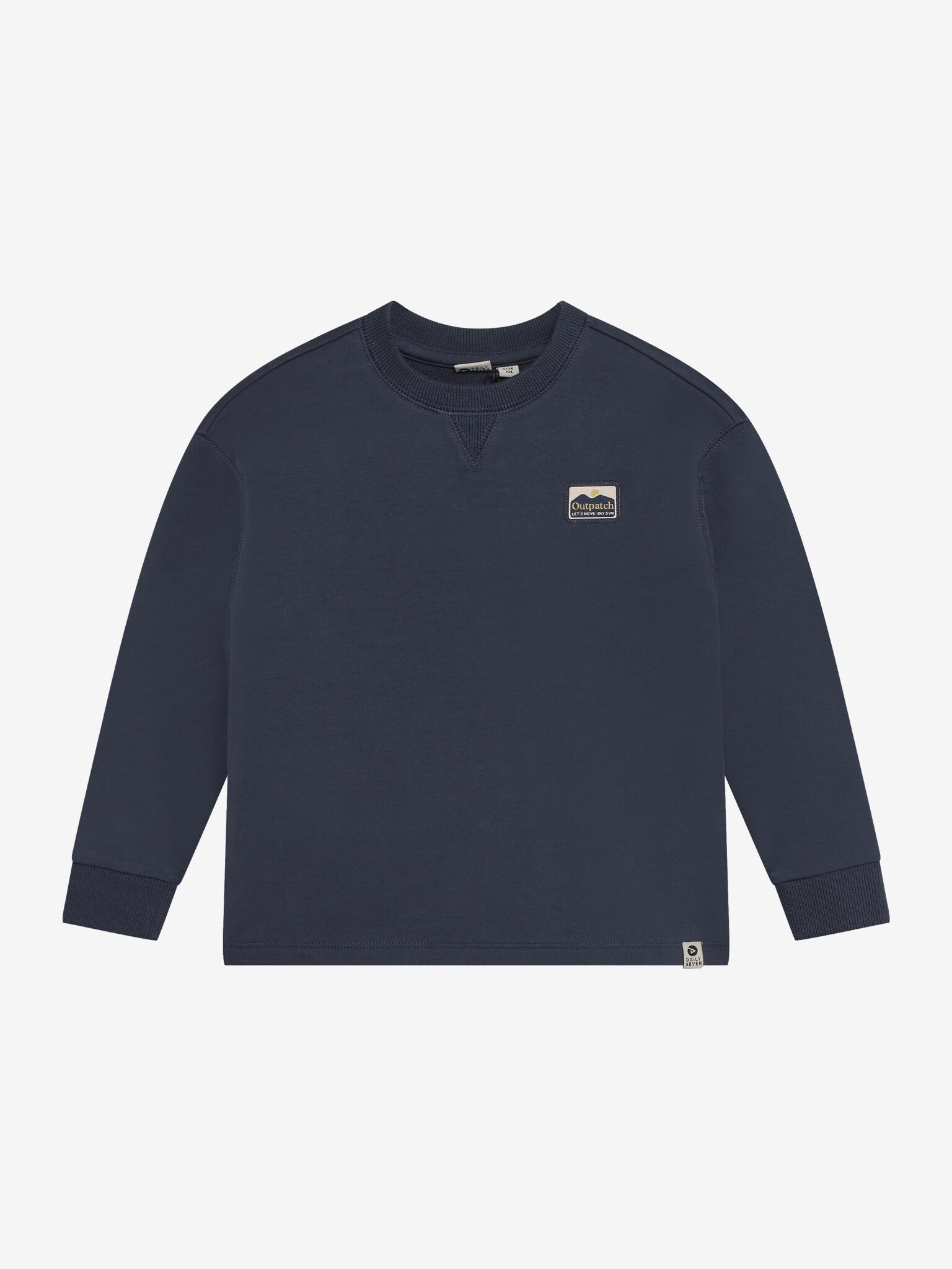 Daily7 Longsleeve met backprint donkerblauw