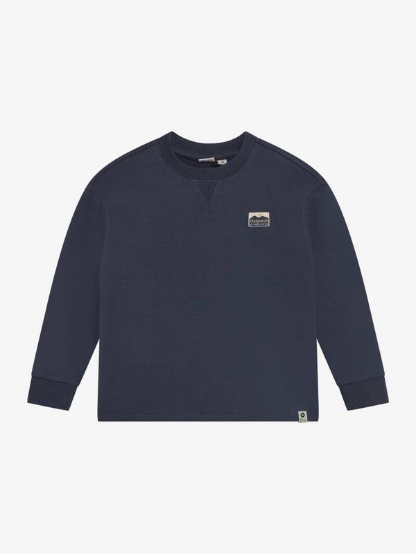Daily7 Longsleeve met backprint donkerblauw