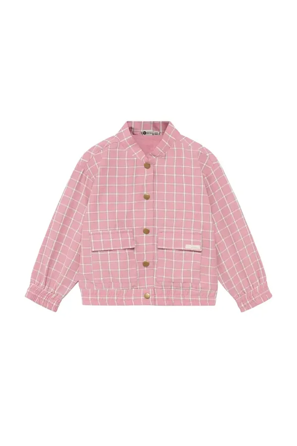 Daily7 meisjes jacket Lilas geruit