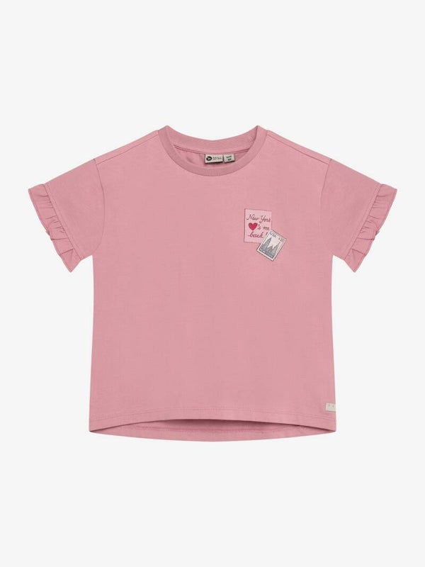 Daily7 meisjes T-shirt NYC roze
