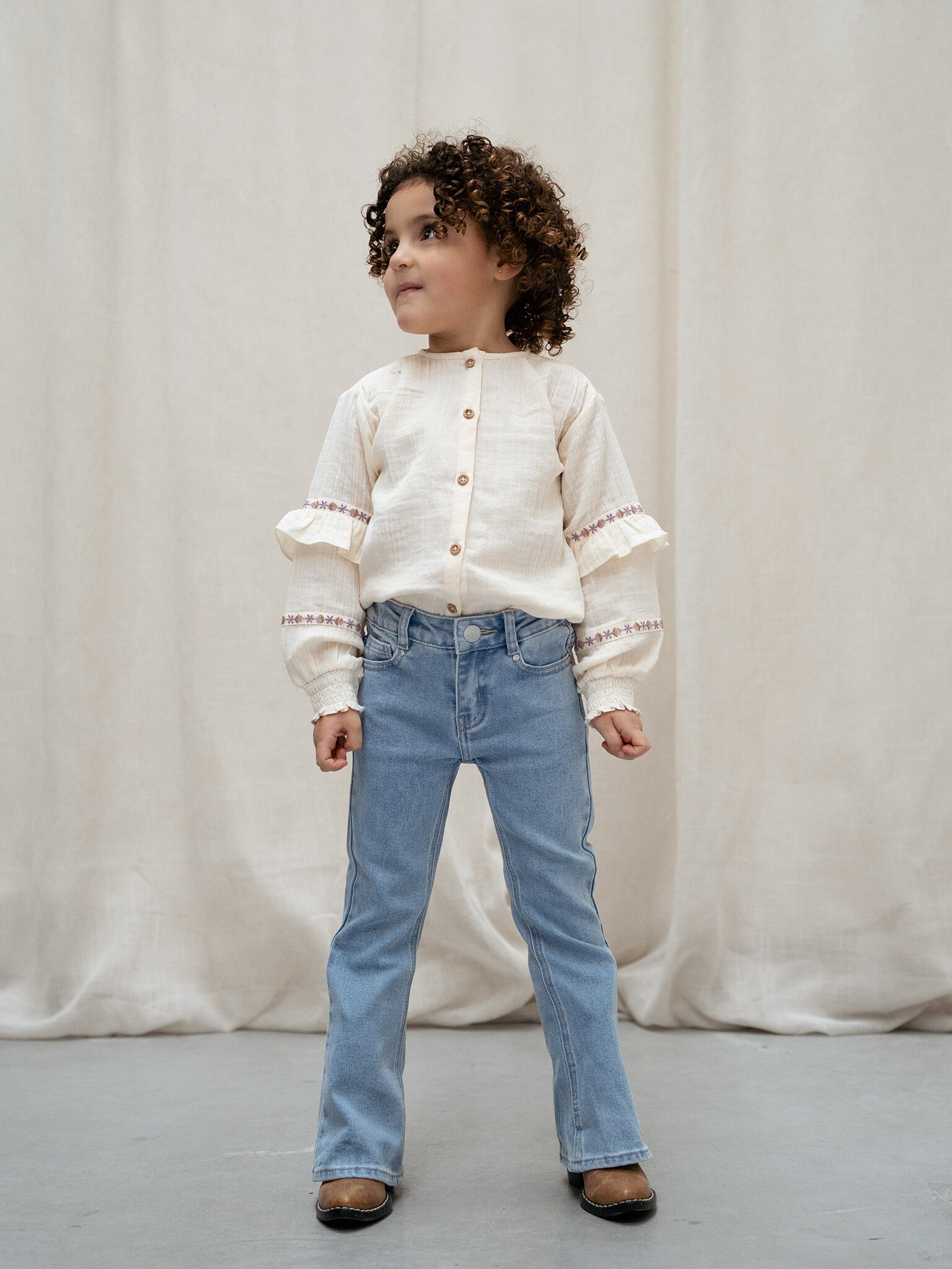 Daily7 meisjes denim flared fit