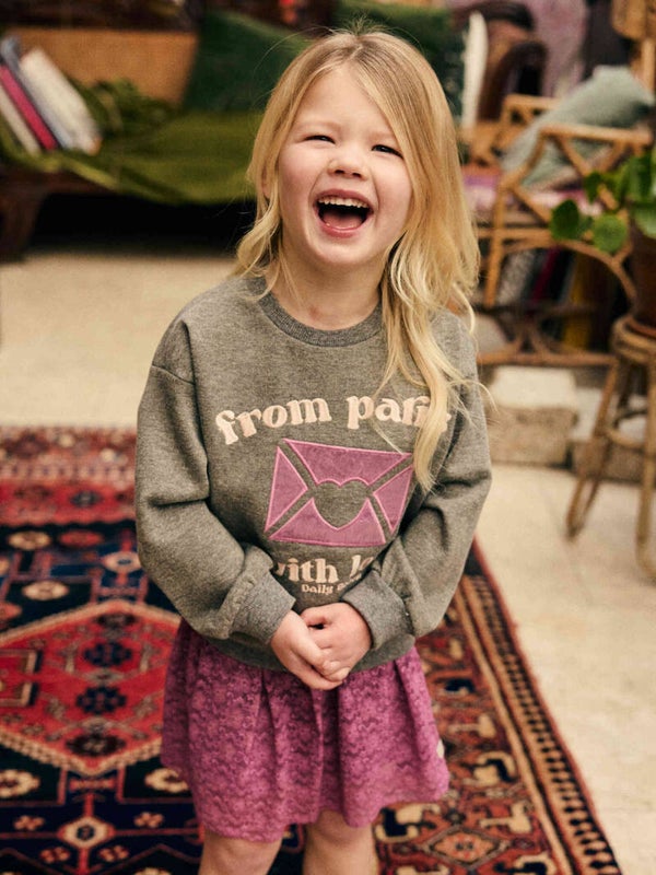 Daily7 sweater grijs from Paris with love