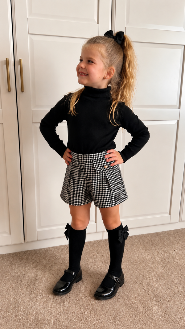 Mayoral winter 2027 meisjes skort black/white