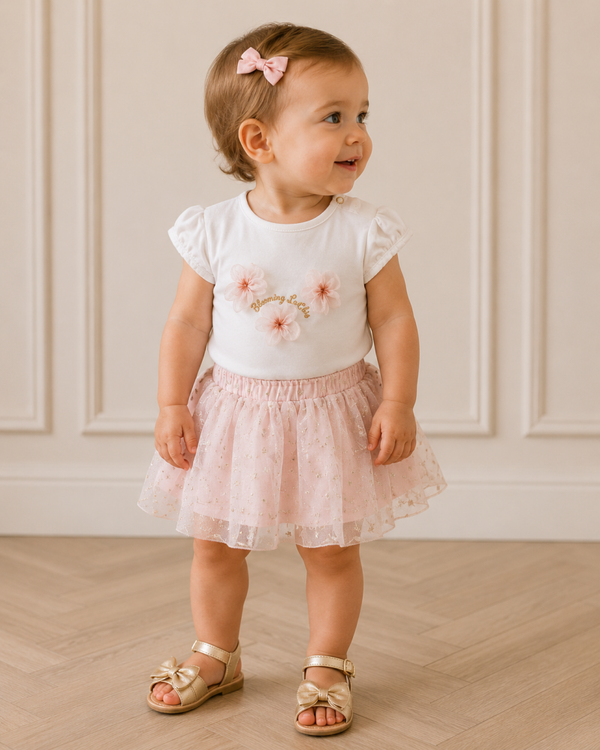 Le Chic setje rokje + T-shirt maat 80