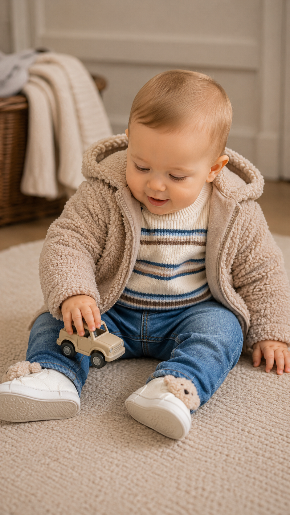 Mayoral winter 2027 jongens trui creme gestreept