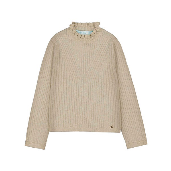 Abel & Lula turtleneck lurex gold