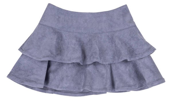 EMC suède roezel rokje blauw