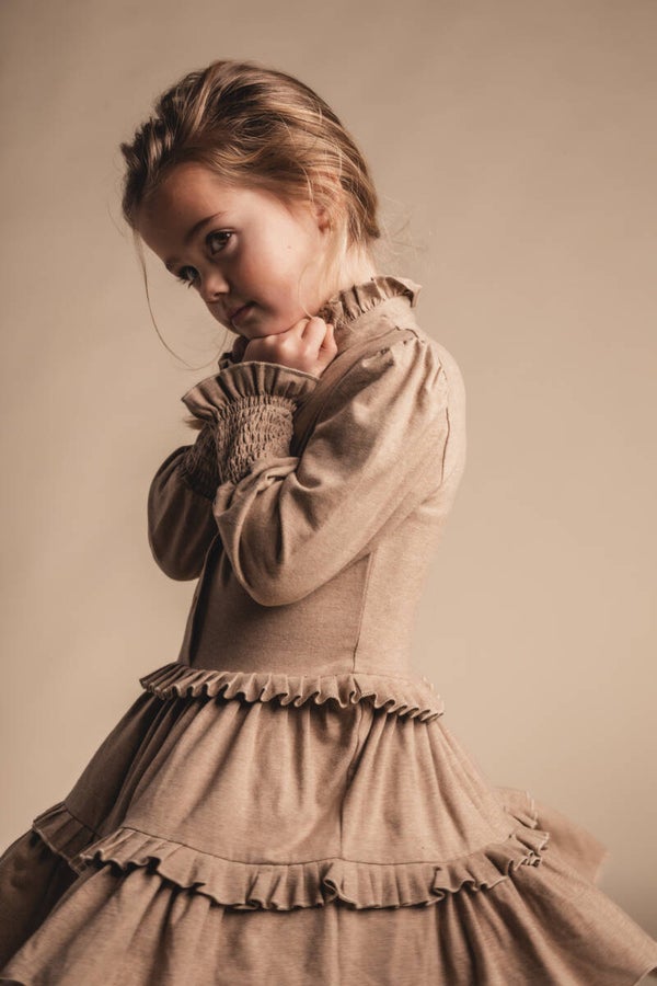 Baje Studio Moule dress taupe