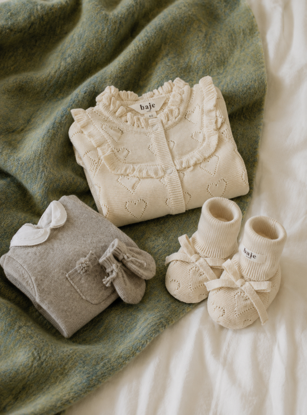 Baje studio Flo cream oat slofjes