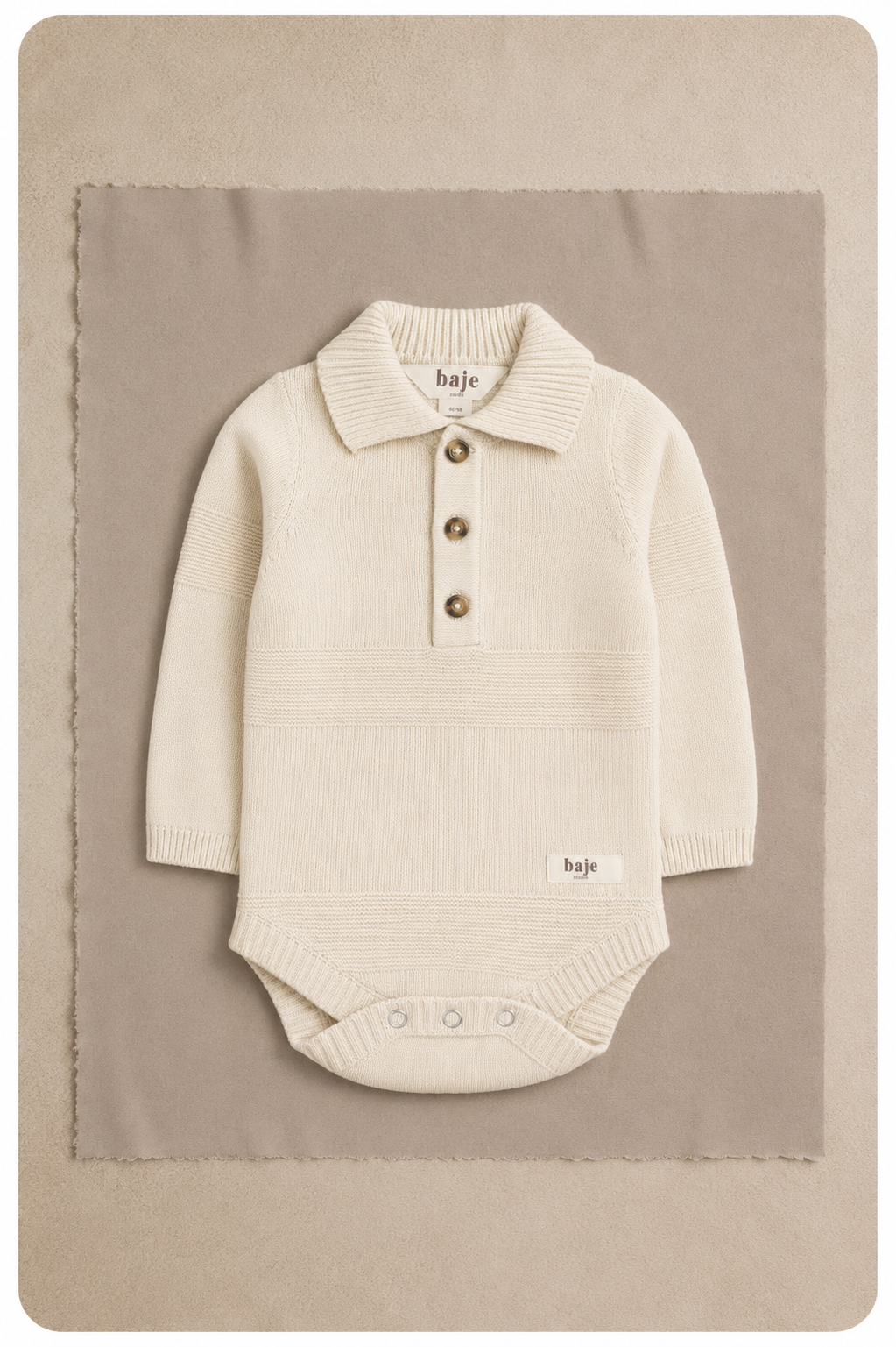 Baje studio Deen cream oat polo body
