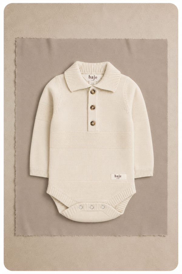 Baje studio Deen cream oat polo body