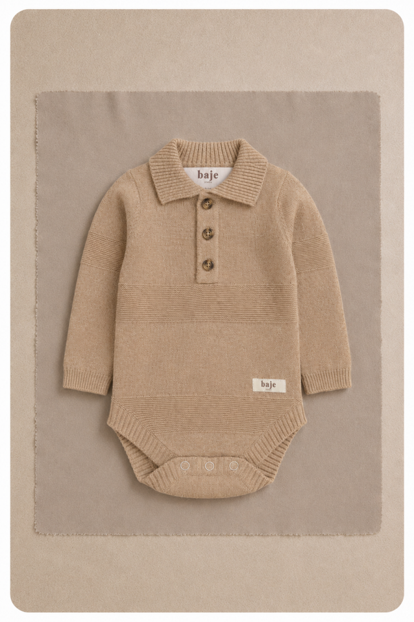 Baje studio Deen taupe polo body