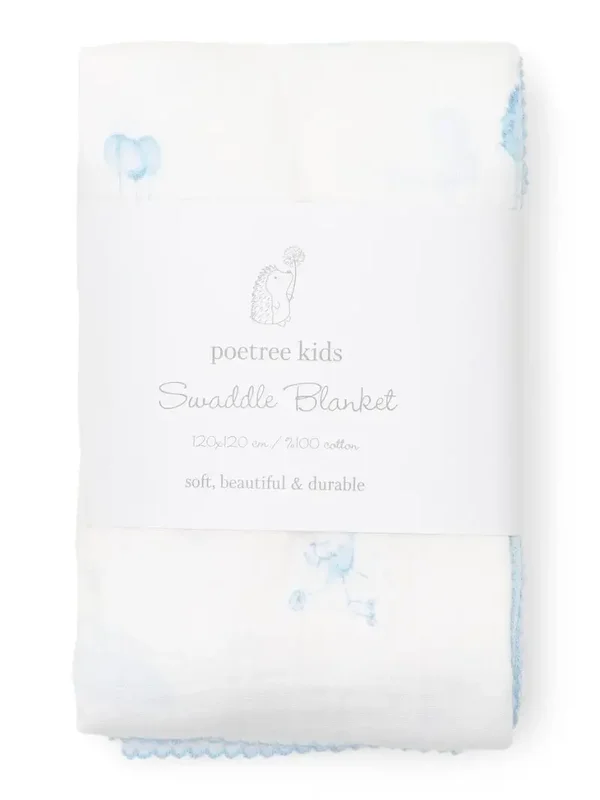 Poetree Blue Dreams Swaddle doek 120x120cm