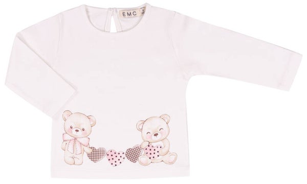 EMC T-shirt lange mouw beertjes