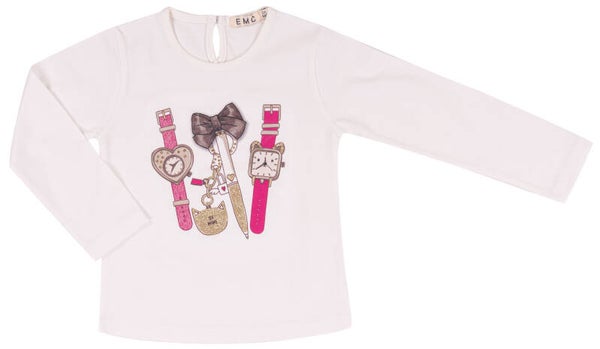 EMC T-shirt horloge girls