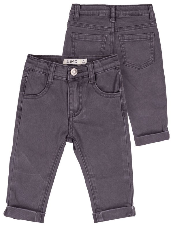EMC stretch denim antraciet/denim/roest