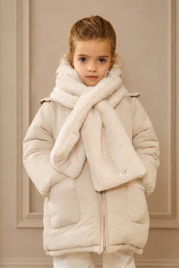 Le Chic RIANNA furry scarf Antique White
