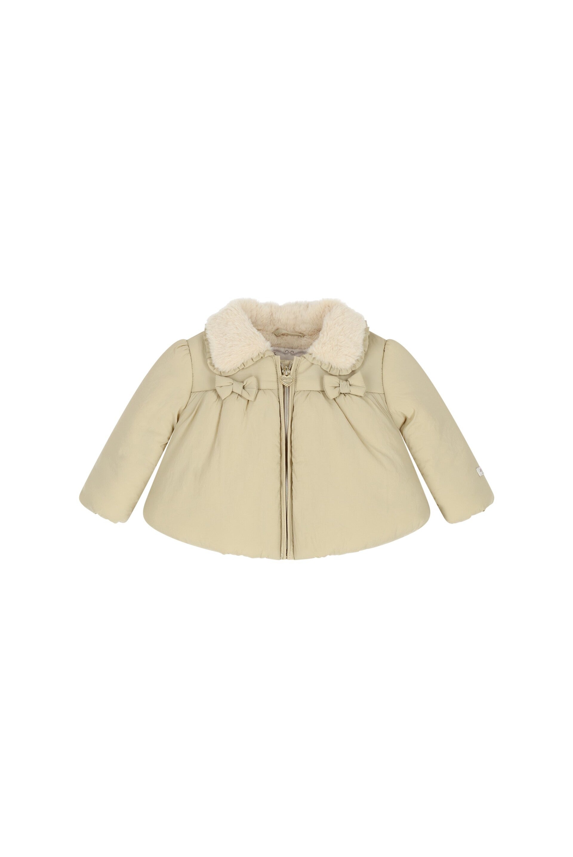 Le Chic BAIRY fur & bows winter coat Dune Delight
