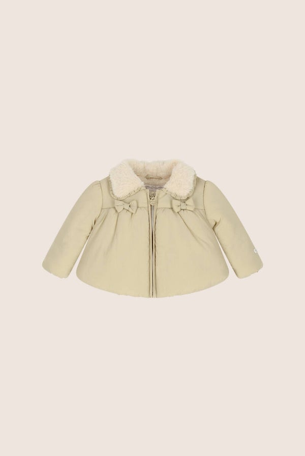Le Chic BAIRY fur & bows winter coat Dune Delight