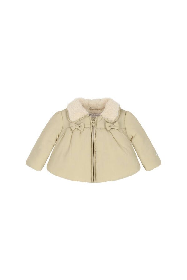 Le Chic BAIRY fur & bows winter coat Dune Delight