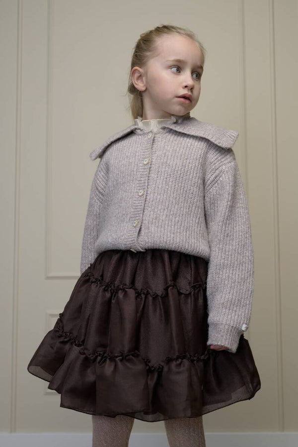 Le Chic  OMELIA lurex stripe cardigan