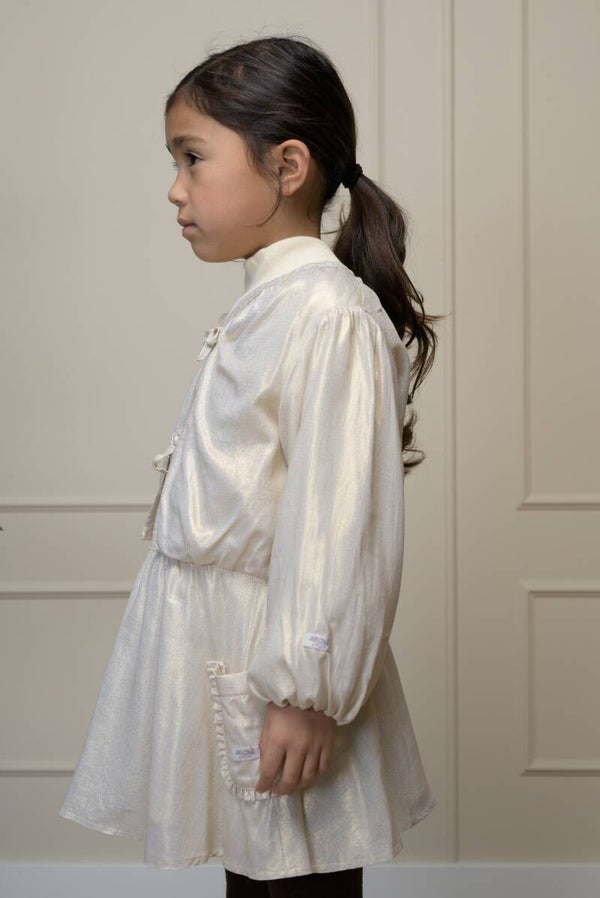 Le Chic TOOS belt loops & pockets skirt gold