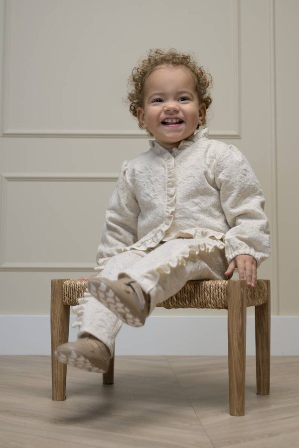 Le Chic OPHALY little ruffle cardigan beige
