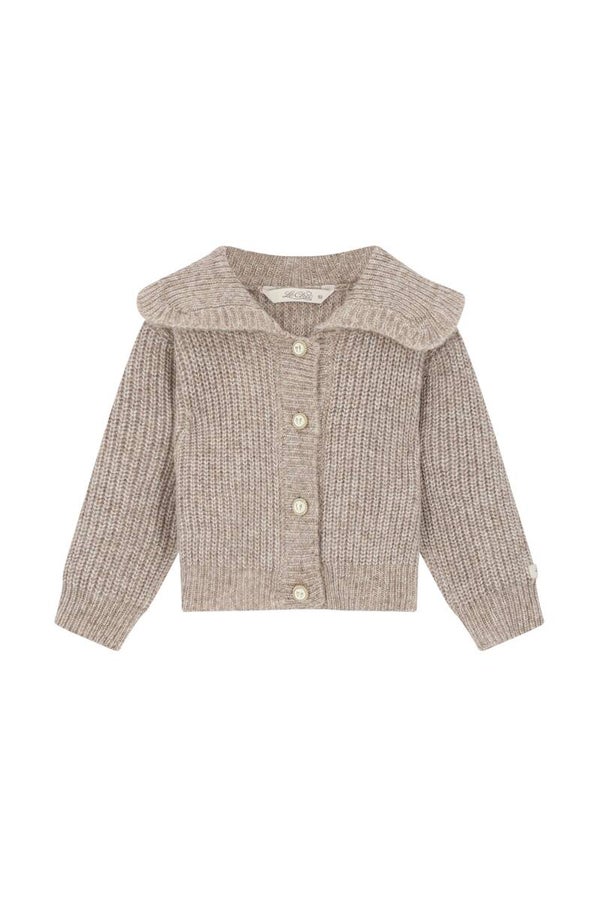 Le Chic OMSKY big collar cardigan dune delight