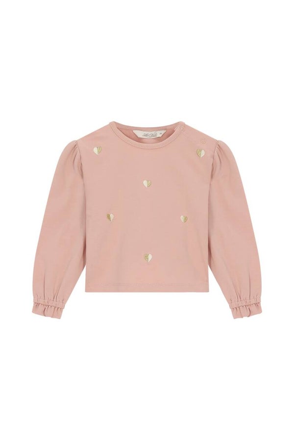 Le Chic  NORY bows & hearts top pink